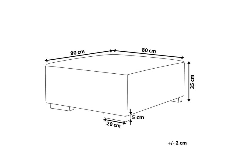 Fotpall Lungo Beige - Beige - Möbler - Stolar & fåtöljer - Pall & puff - Fotpall
