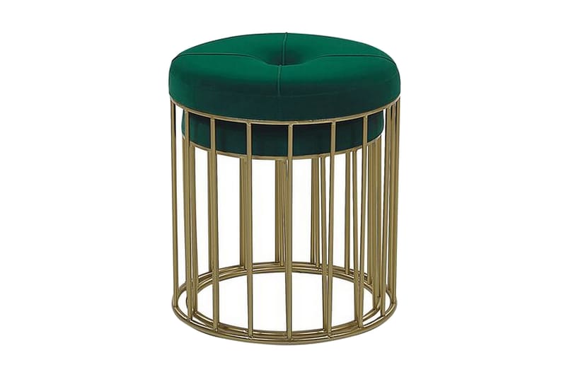 Mattila Fotpall 2-pack - Grön - Möbler - Stolar & fåtöljer - Pall & puff - Fotpall
