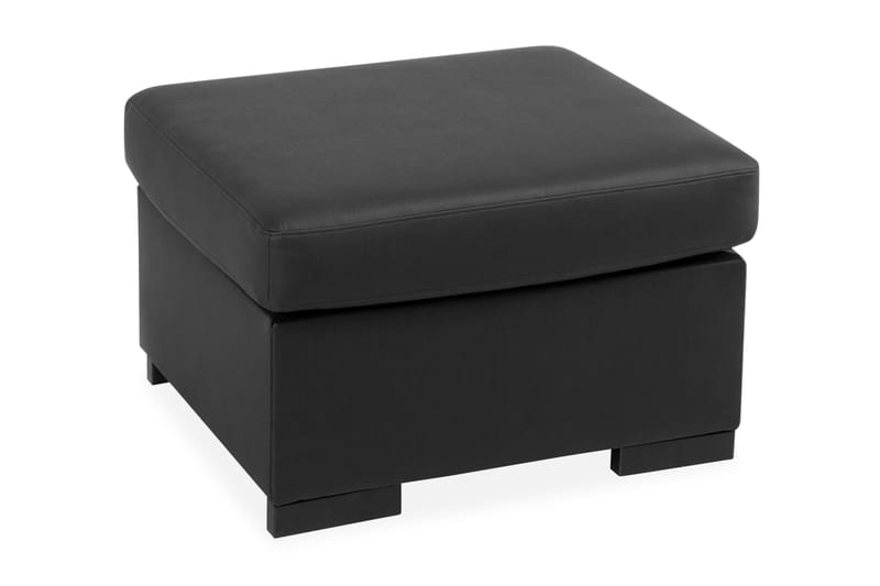 Memphis Fotpall 70x60 cm Bonded Läder - Svart - Möbler - Stolar & fåtöljer - Pall & puff - Fotpall