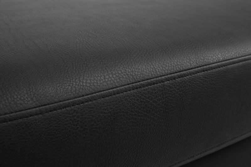 Memphis Fotpall 70x60 cm Bonded Läder - Svart - Möbler - Stolar & fåtöljer - Pall & puff - Fotpall