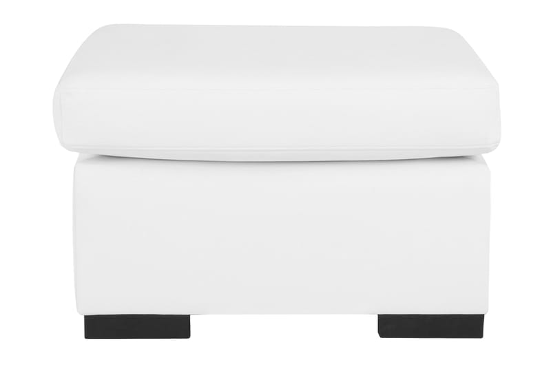 Memphis Fotpall 70x60 cm Bonded Läder - Vit - Möbler - Stolar & fåtöljer - Pall & puff - Fotpall