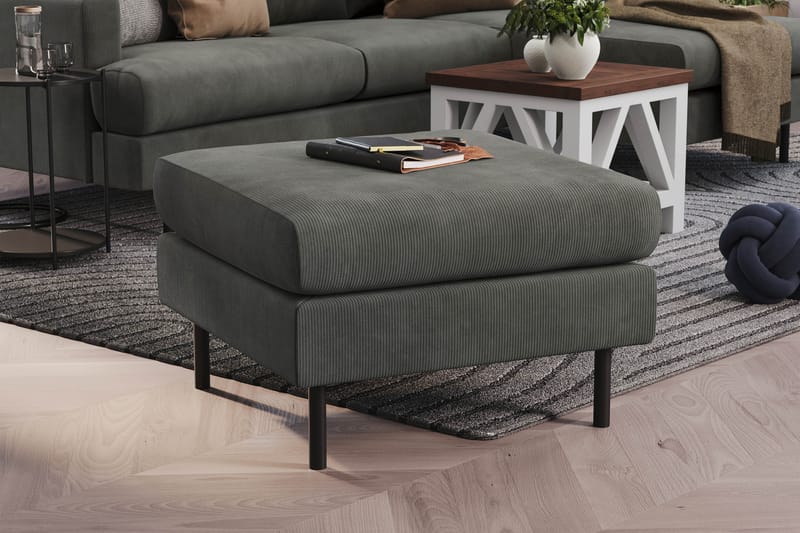 Menard Compact Fotpall 68 cm - Grå - Möbler - Stolar & fåtöljer - Pall & puff - Fotpall