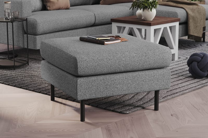 Menard Compact Fotpall 68 cm - Grå - Möbler - Stolar & fåtöljer - Pall & puff - Fotpall