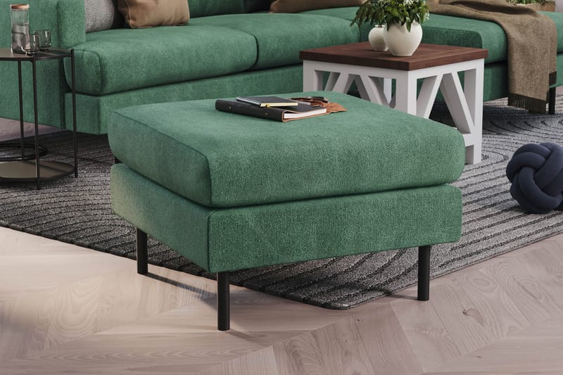 Menard Compact Fotpall 68 cm - Grön - Möbler - Stolar & fåtöljer - Pall & puff - Fotpall