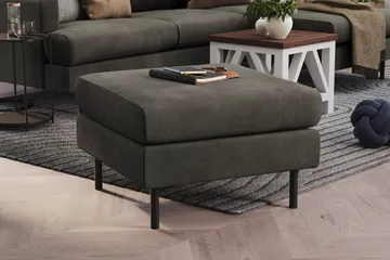 Menard Compact Fotpall 68 cm - Mörkgrå - Möbler - Stolar & fåtöljer - Pall & puff - Fotpall
