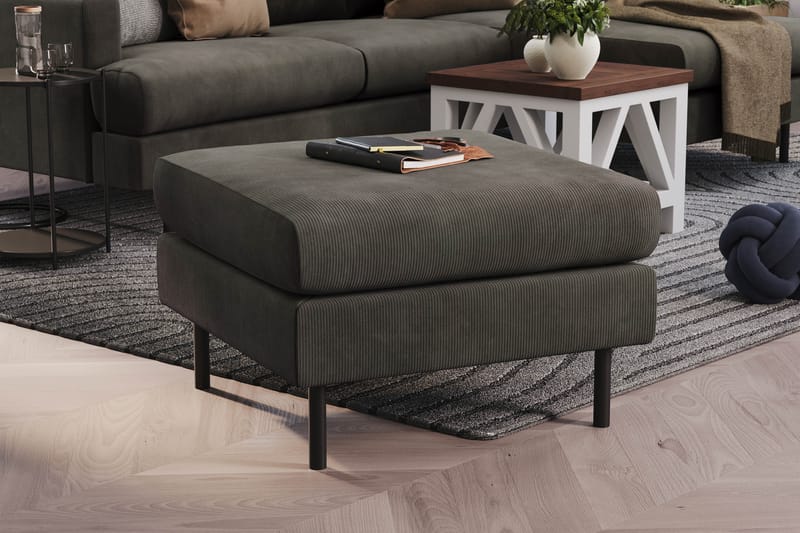 Menard Compact Fotpall 68 cm - Mörkgrå - Möbler - Stolar & fåtöljer - Pall & puff - Fotpall
