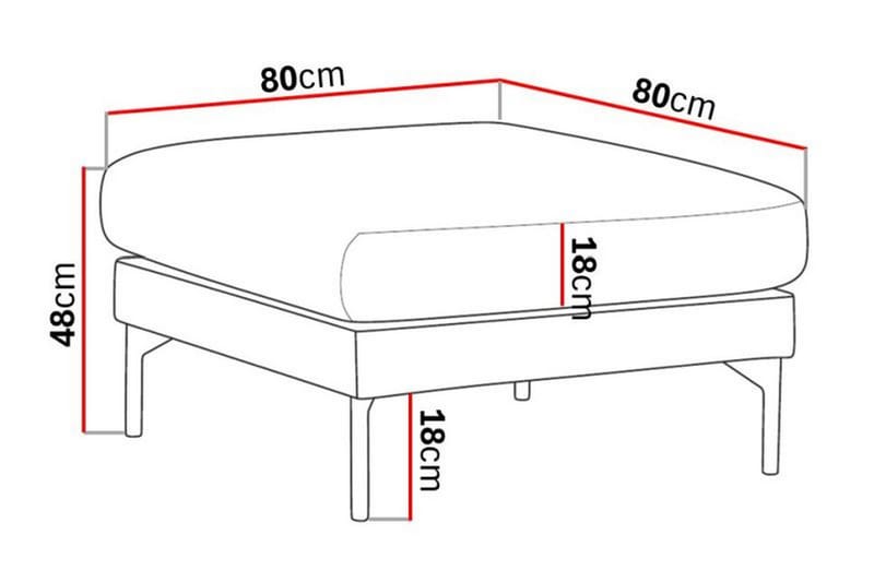 Menard Fotpall - Mörkgrå - Möbler - Stolar & fåtöljer - Pall & puff - Fotpall