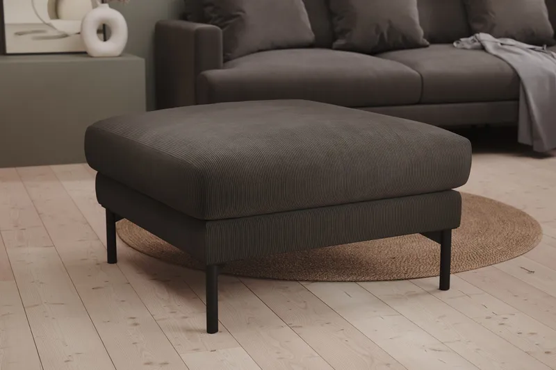 Menard Fotpall - Mörkgrå - Möbler - Stolar & fåtöljer - Pall & puff - Fotpall