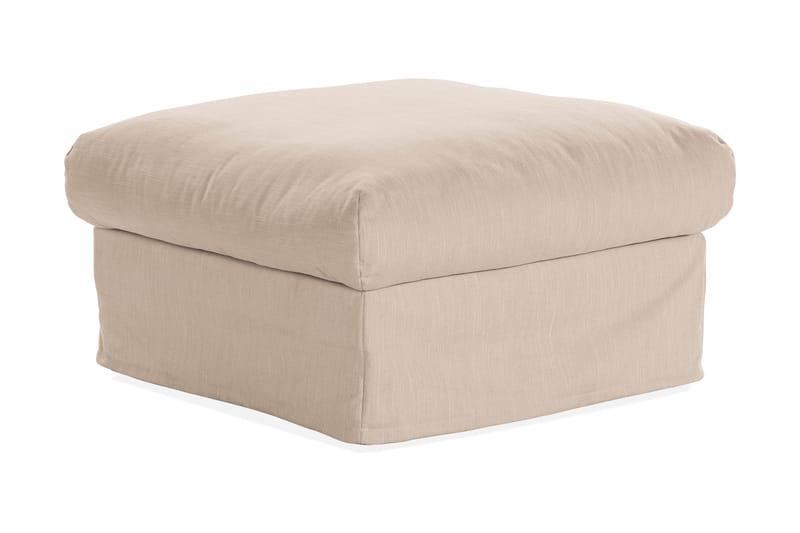 Menard Fotpall Tvättbar & avtagbar klädsel - Beige - Möbler - Stolar & fåtöljer - Pall & puff - Fotpall