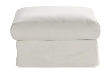 Menard Fotpall Tvättbar & avtagbar klädsel - Linnebeige - Möbler - Stolar & fåtöljer - Pall & puff - Fotpall