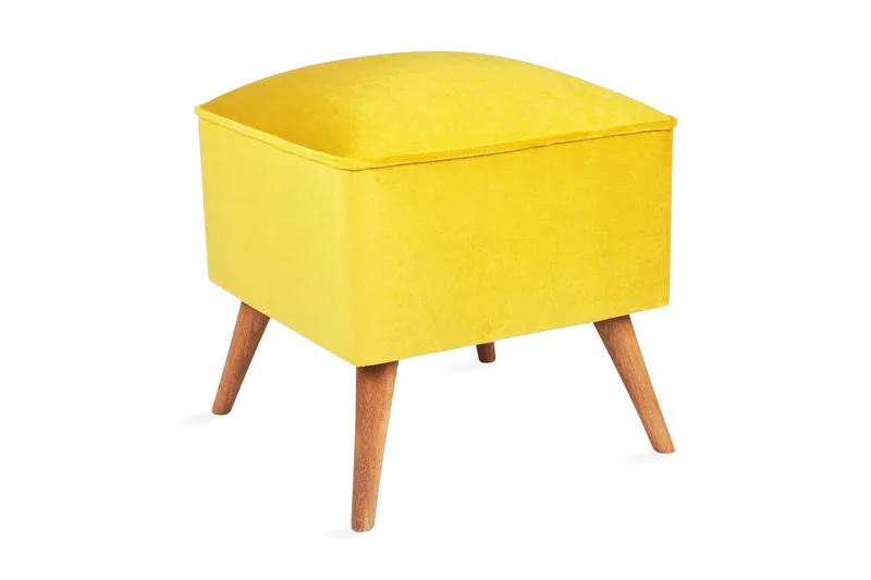 Mostert Fotpall - Gul - Möbler - Stolar & fåtöljer - Pall & puff - Fotpall
