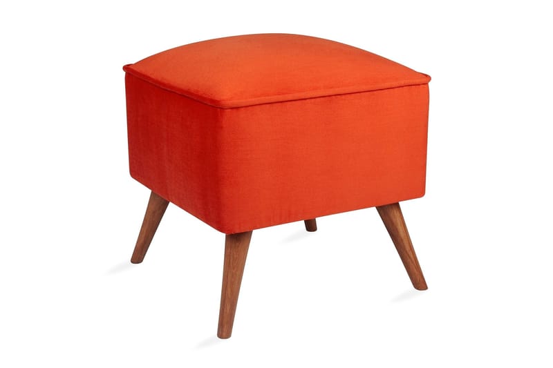Mostert Fotpall - Röd - Möbler - Stolar & fåtöljer - Pall & puff - Fotpall