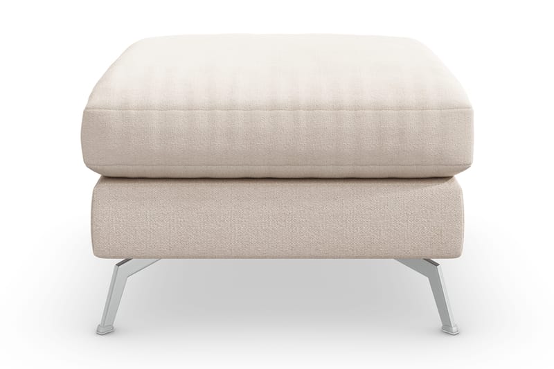 Ocean Lyx Fotpall - Beige/Krom - Möbler - Stolar & fåtöljer - Pall & puff - Fotpall