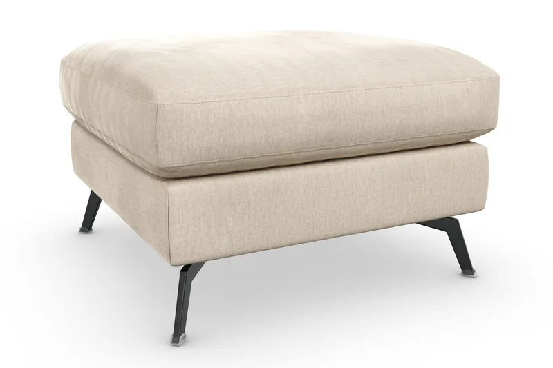 Ocean Lyx Fotpall - Beige/Sammet - Möbler - Stolar & fåtöljer - Pall & puff - Fotpall