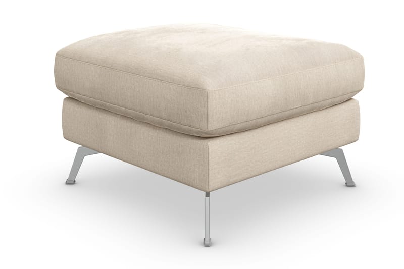 Ocean Lyx Fotpall - Beige/Sammet - Möbler - Stolar & fåtöljer - Pall & puff - Fotpall