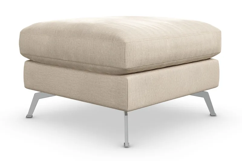 Ocean Lyx Fotpall - Beige/Sammet - Möbler - Stolar & fåtöljer - Pall & puff - Fotpall
