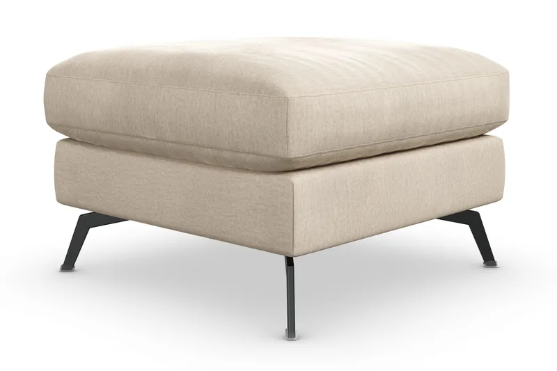 Ocean Lyx Fotpall - Beige/Sammet - Möbler - Stolar & fåtöljer - Pall & puff - Fotpall