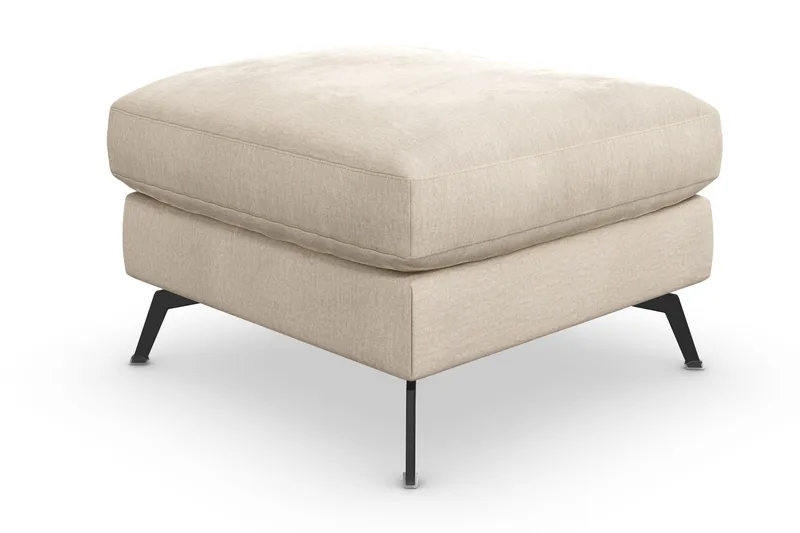 Ocean Lyx Fotpall - Beige/Sammet - Möbler - Stolar & fåtöljer - Pall & puff - Fotpall