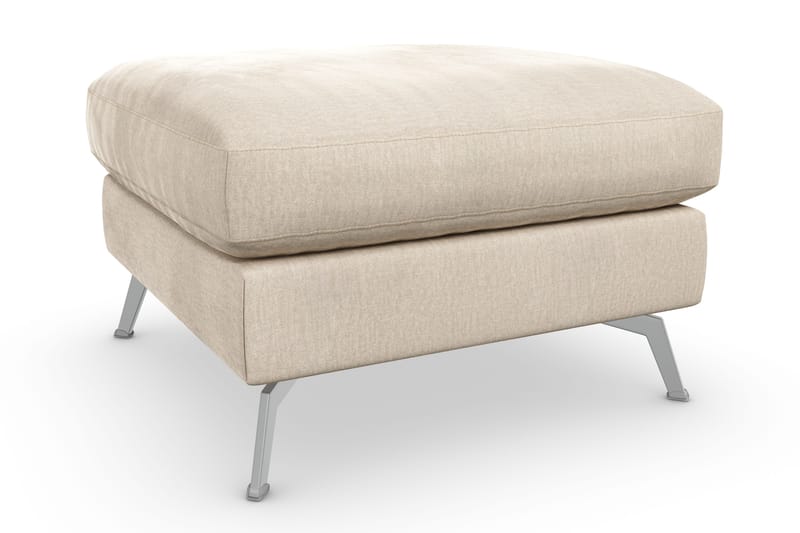 Ocean Lyx Fotpall - Beige/Sammet - Möbler - Stolar & fåtöljer - Pall & puff - Fotpall