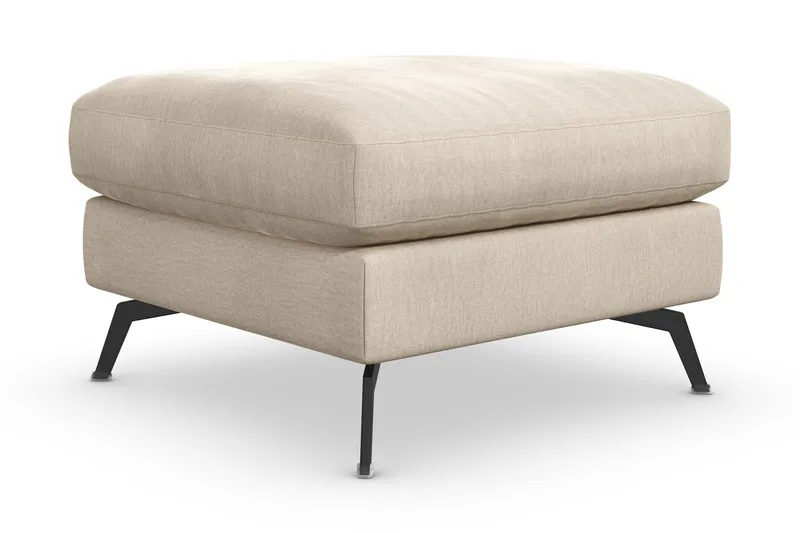 Ocean Lyx Fotpall - Beige/Sammet - Möbler - Stolar & fåtöljer - Pall & puff - Fotpall