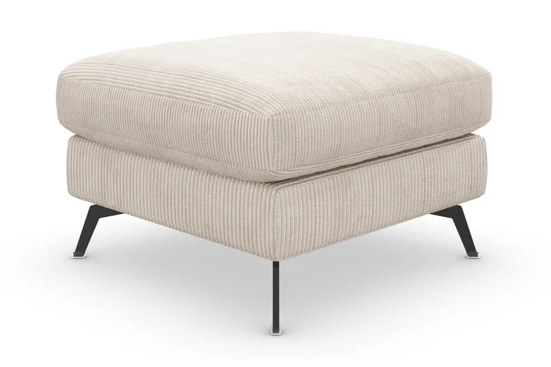 Ocean Lyx Fotpall - Beige/Svart - Möbler - Stolar & fåtöljer - Pall & puff - Fotpall