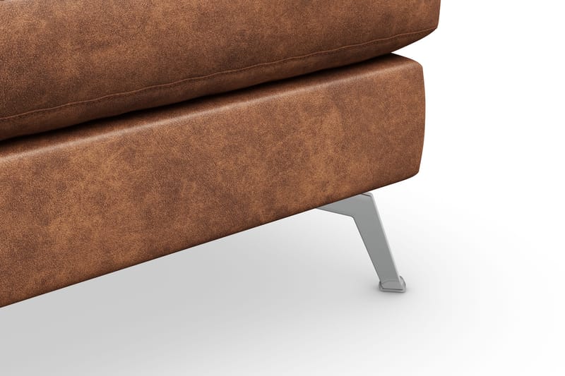 Ocean Lyx Fotpall - Brun/Läder - Möbler - Stolar & fåtöljer - Pall & puff - Fotpall