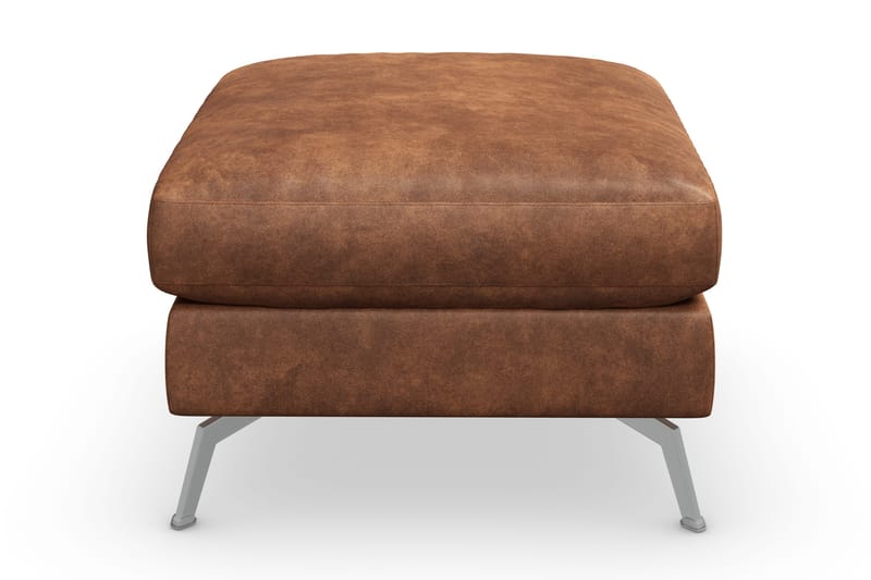 Ocean Lyx Fotpall - Brun/Läder - Möbler - Stolar & fåtöljer - Pall & puff - Fotpall