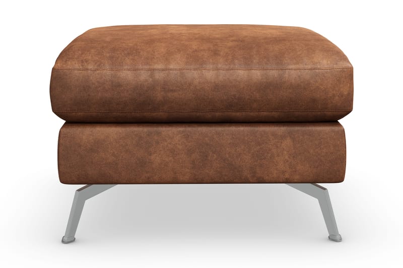 Ocean Lyx Fotpall - Brun/Läder - Möbler - Stolar & fåtöljer - Pall & puff - Fotpall
