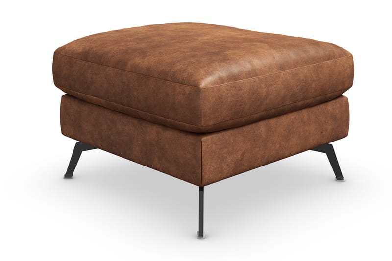 Ocean Lyx Fotpall - Brun/Läder - Möbler - Stolar & fåtöljer - Pall & puff - Fotpall