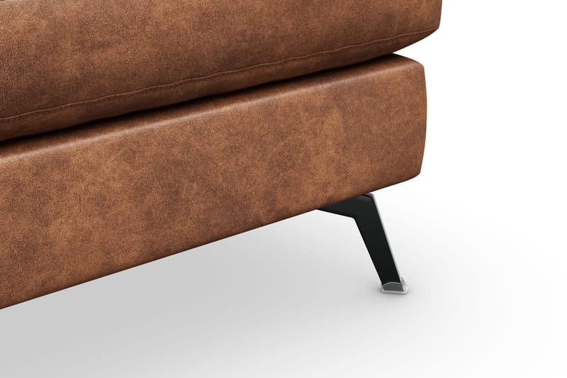 Ocean Lyx Fotpall - Brun/Läder - Möbler - Stolar & fåtöljer - Pall & puff - Fotpall