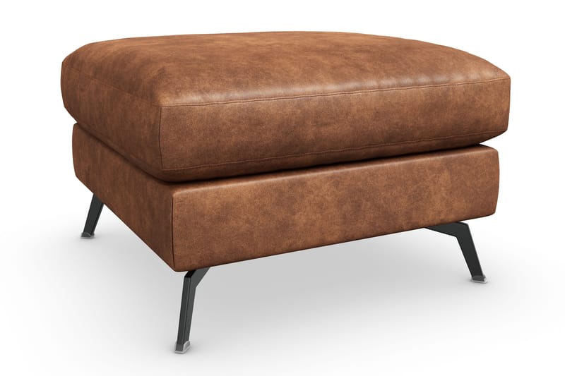 Ocean Lyx Fotpall - Brun/Läder - Möbler - Stolar & fåtöljer - Pall & puff - Fotpall