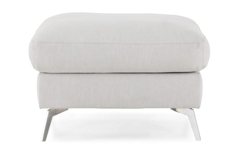 Ocean Lyx Fotpall - Linnebeige , Krom Ben - Möbler - Stolar & fåtöljer - Pall & puff - Fotpall