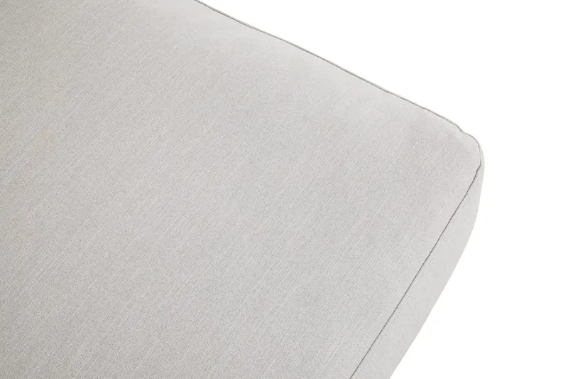 Ocean Lyx Fotpall - Linnebeige , Svarta Ben - Möbler - Stolar & fåtöljer - Pall & puff - Fotpall