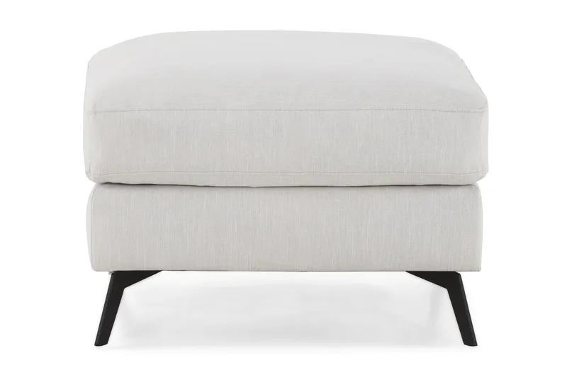 Ocean Lyx Fotpall - Linnebeige , Svarta Ben - Möbler - Stolar & fåtöljer - Pall & puff - Fotpall