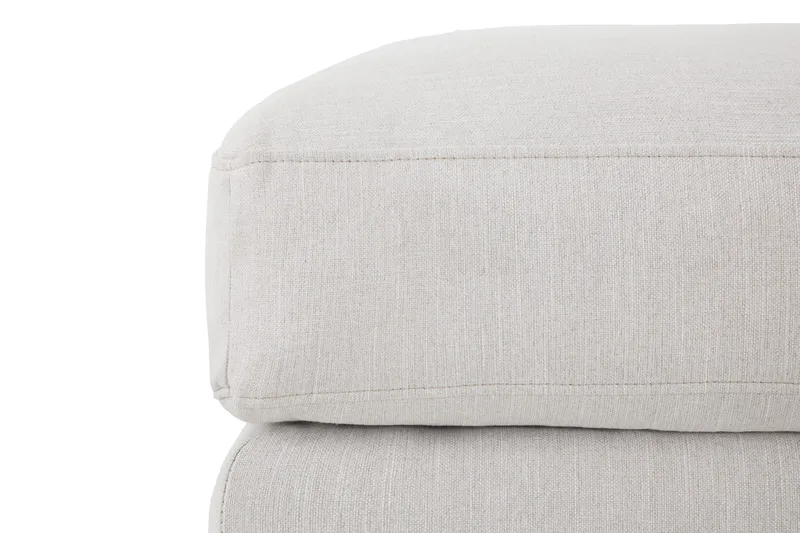 Ocean Lyx Fotpall - Linnebeige , Svarta Ben - Möbler - Stolar & fåtöljer - Pall & puff - Fotpall