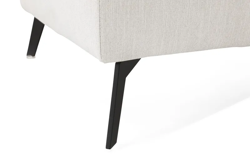 Ocean Lyx Fotpall - Linnebeige , Svarta Ben - Möbler - Stolar & fåtöljer - Pall & puff - Fotpall