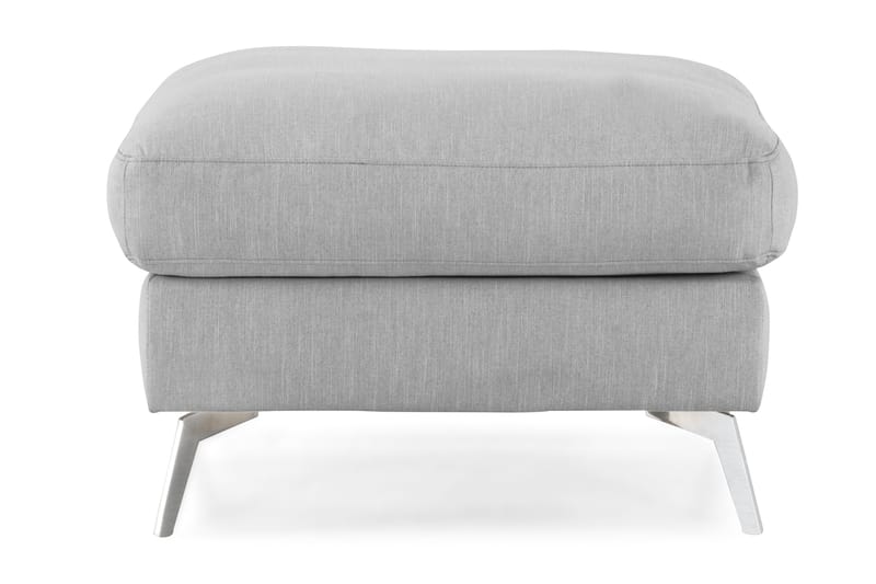 Ocean Lyx Fotpall - Linnegrå, Krom Ben - Möbler - Stolar & fåtöljer - Pall & puff - Fotpall