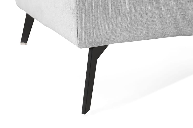 Ocean Lyx Fotpall - Linnegrå, Svarta Ben - Möbler - Stolar & fåtöljer - Pall & puff - Fotpall