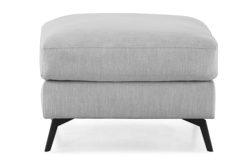 Ocean Lyx Fotpall - Linnegrå, Svarta Ben - Möbler - Stolar & fåtöljer - Pall & puff - Fotpall