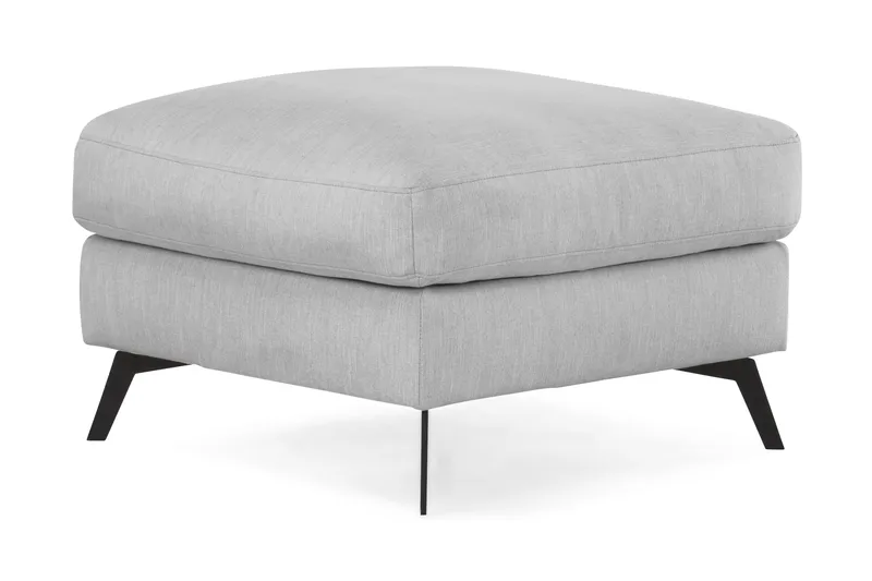 Ocean Lyx Fotpall - Linnegrå, Svarta Ben - Möbler - Stolar & fåtöljer - Pall & puff - Fotpall