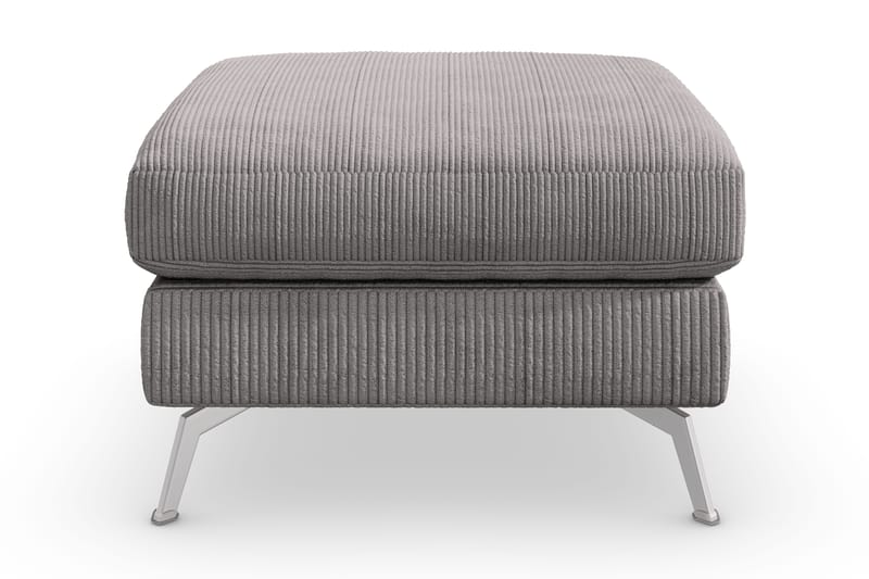 Ocean Lyx Fotpall - Mörkgrå/Krom - Möbler - Stolar & fåtöljer - Pall & puff - Fotpall