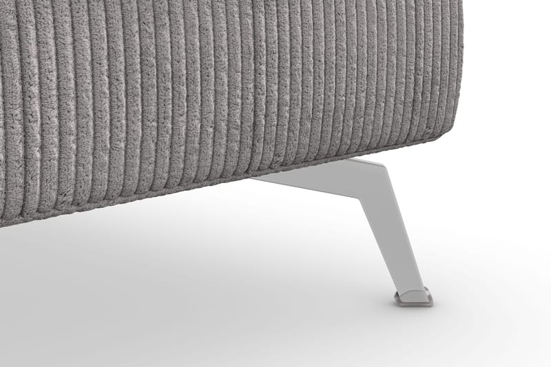 Ocean Lyx Fotpall - Mörkgrå/Krom - Möbler - Stolar & fåtöljer - Pall & puff - Fotpall