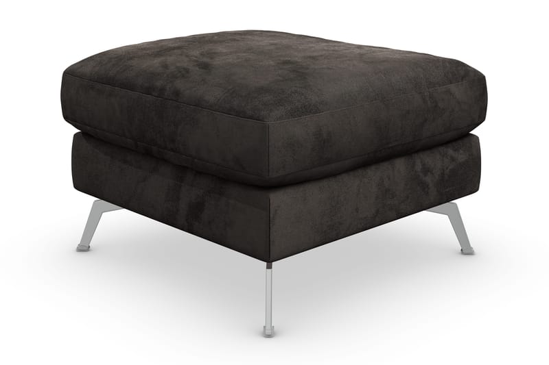 Ocean Lyx Fotpall - Mörkgrå/Sammet - Möbler - Stolar & fåtöljer - Pall & puff - Fotpall