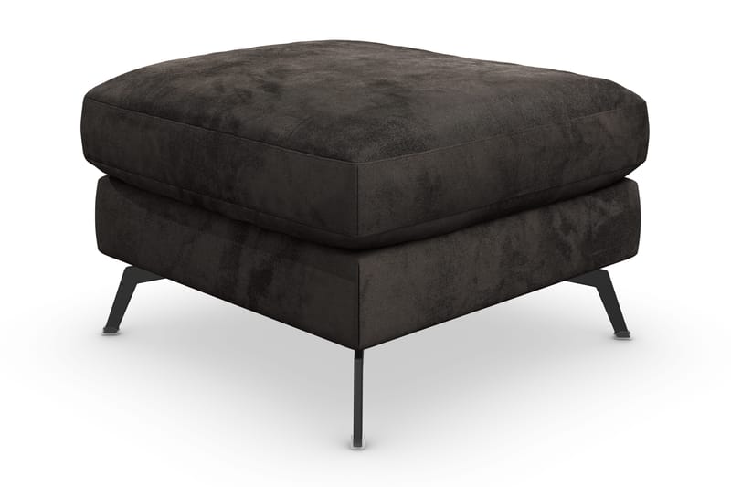 Ocean Lyx Fotpall - Mörkgrå/Sammet - Möbler - Stolar & fåtöljer - Pall & puff - Fotpall