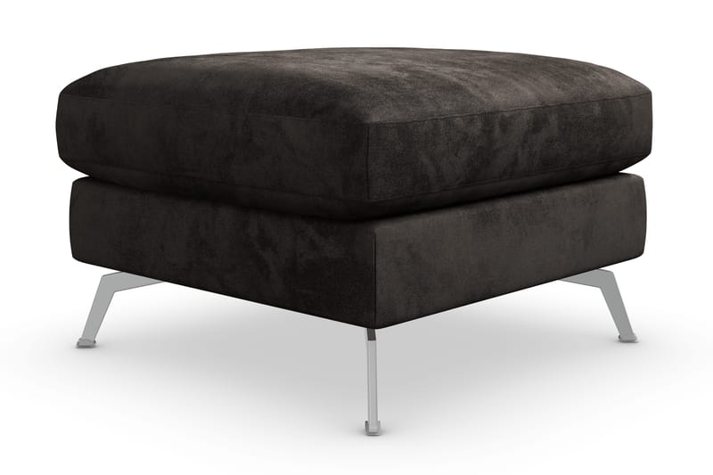 Ocean Lyx Fotpall - Mörkgrå/Sammet - Möbler - Stolar & fåtöljer - Pall & puff - Fotpall