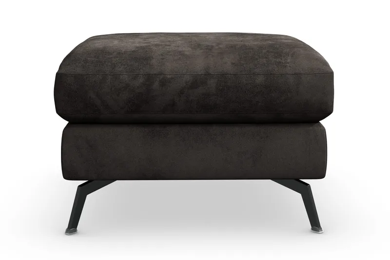 Ocean Lyx Fotpall - Mörkgrå/Sammet - Möbler - Stolar & fåtöljer - Pall & puff - Fotpall