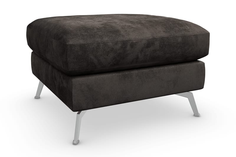 Ocean Lyx Fotpall - Mörkgrå/Sammet - Möbler - Stolar & fåtöljer - Pall & puff - Fotpall