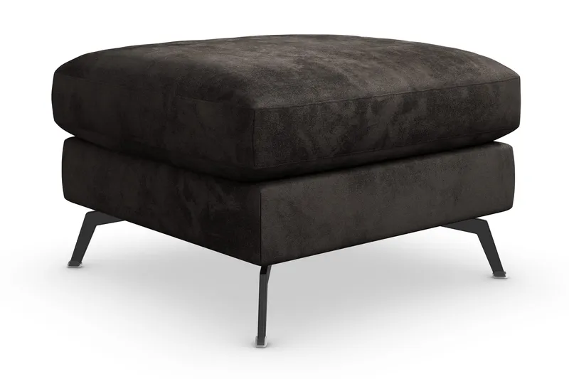 Ocean Lyx Fotpall - Mörkgrå/Sammet - Möbler - Stolar & fåtöljer - Pall & puff - Fotpall