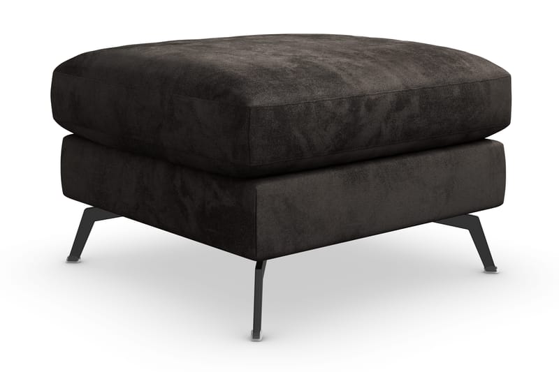 Ocean Lyx Fotpall - Mörkgrå/Sammet - Möbler - Stolar & fåtöljer - Pall & puff - Fotpall