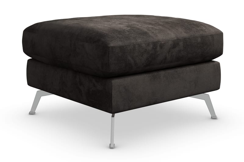 Ocean Lyx Fotpall - Mörkgrå/Sammet - Möbler - Stolar & fåtöljer - Pall & puff - Fotpall